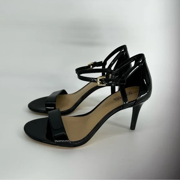Michael Kors Black Patent Leather Ankle-Strap Heels - Picture 6 of 12